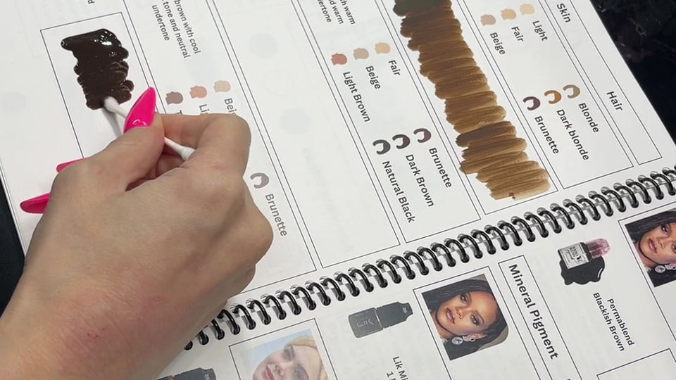Eyebrow Color Swatch
